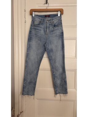 7 For All Mankind Women's Light Wash High Waist Straight Leg Jean- Size 25